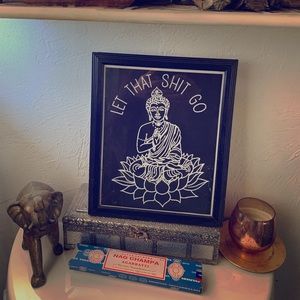 Bathroom Buddha Sign